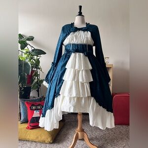 Bridgerton Inspired Lady Gothic Lolita Dress Tiered Ruffle Victorian 5X